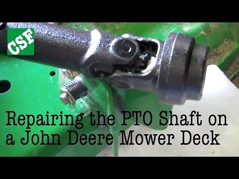 Fixing a John Deere Mower Deck PTO Shaft