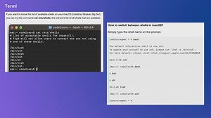 Terminal Command to get the list of available shells in macOS