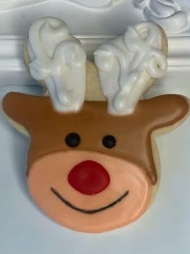 Reindeer Sugar Cookies with Royal Icing