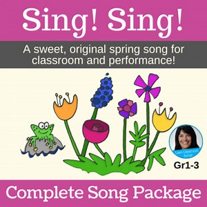 Spring Song and Activity | Spring Program | mp3s, PDF, SMART, Video