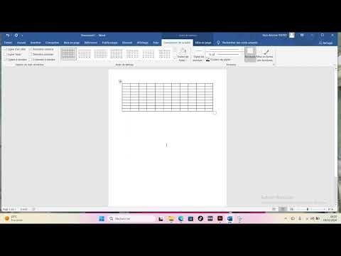 Comment créer un tableau dans Word