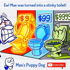 7.4K views · 82 reactions | Oh no! The old toilet turned Max and his puppy into toilets! 凉 #maxpuppydog #funnycartoon #funnymoments #WOANETWORK | WOA My Diary Animated | Facebook