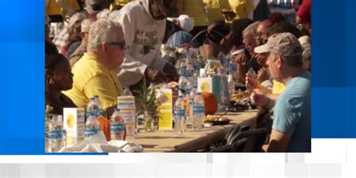 Community Thanksgiving meal at Huntsville’s Big Spring Park