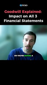 🤔 What is goodwill and how does it flow through the 3 financial statements? 💡 Tim breaks it all down in this video. 💬 Want to do mocks with elite mentors like Tim and crush your investment banking interview? ✅ Apply to WSO Academy now 👉 https://www.wallstreetoasis.com/academy?affiliate=socialwinner-facebook #investmentbanking #wallstreet #financecareers #financialstatements | Wall Street Oasis
