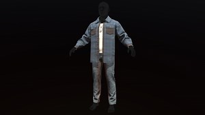 Men’s Post-Apocalyptic Outfit for Metahuman - 3D model by Alexander Kurmanin (@kurmanin)