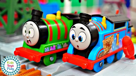 Welcome to a Thomas and Friends All Engines Go HUGE track build! We started out with Ashima's Hilly Adventure set, and expanded it with all our colorful trackmaster pieces, using our imagination! This set got way too big, way too fast! Come play with us! #ThomasAndFriends #TrainsForKids #KidsCartoons | Kids Toys Play