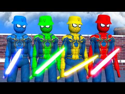 SPIDER-MAN Game - Active NPC Fight & Lightsaber Action!