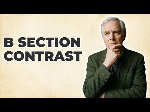 How Does The Ternary Form B Section Contrast?