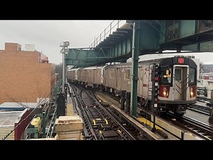 PM Rush Hour R188 7 Local/Express Trains At 111th Street