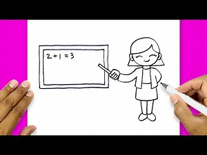 Teacher Drawing Video | How Do You Draw Best Teacher Ever - Videos For Kids