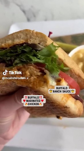 Get your marinated Buffalo Chicken sandwich now before its gone! #mcalistersdeli #victoriatexas #fyp #limitedtimeoffer