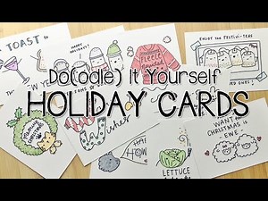 10 PUN-Tastic DIY Holiday Cards | Doodle with Me