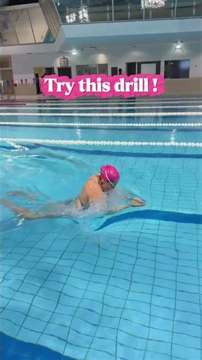 Breaststroke head position drill #swimming #swim #breaststoke