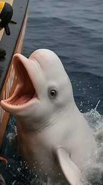 Adorable injured dolphin cries for help #animalcare#wildliferescue #rescueefforts #hearttouching