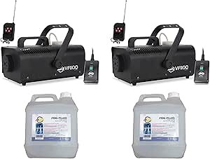 American DJ Fog Machine (2 Pack) and American DJ ECO-FOG 4 Liters (2 Pack)