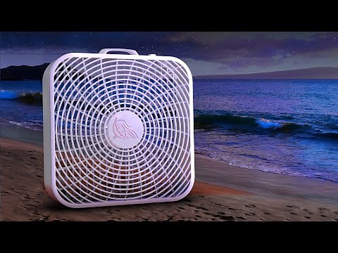 Fan Noise & Ocean Waves Are Perfect! | White Noise Black Screen