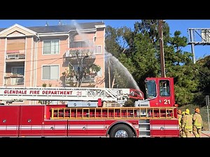 Pre Arrival Residential Fire Glendale Fire Department Fairmont Ave Glendale CA