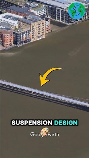 🌉🇬🇧 A Bridge That Couldn’t Be WALKED ON | Millennium Bridge 3D #MillenniumBridge #LondonArchitecture