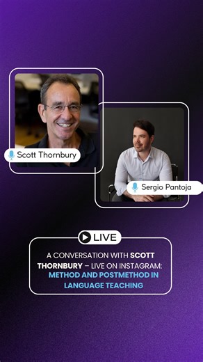 Sergio Pantoja | Courses & Workshops for English Teachers on Instagram: "A Conversation with Scott Thornbury on Method and Postmethod. @scott_bcn thank you so much for this great conversation and all your insights: It was truly a pleasure!"