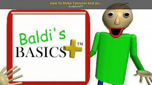 How To Make Textures And Audio Pack (BB+) Tutorial for Baldi's Basics | Baldi Tutorials