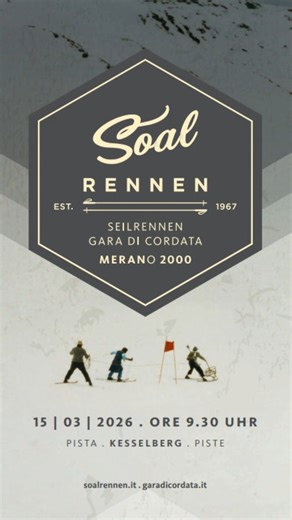 Meran 2000 I Hiking & Skiing area on Instagram: "📆March 15, 2026 Get ready for the legendary Rope Race!🎿💥 Grab two teammates, tie in and tackle the course together. Laughter, costumes, and good music guaranteed. Don’t miss out on the ultimate season finale. Sign up now and join the fun via the link in our bio!❄️🎉 ⚠️ Helmets are mandatory, no helmet, no start!"