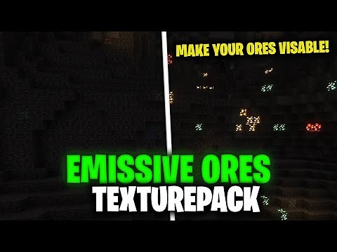 MAKE YOUR ORES VISABLE! | Emissive Ores Minecraft 1.18