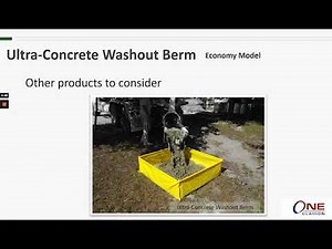 Ultra Concrete Washout Berm (Economy) | Construction Site Compliance