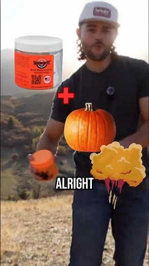 TANNERITE + PUMPKINS ? 🎃 #Explosion #Tannerite