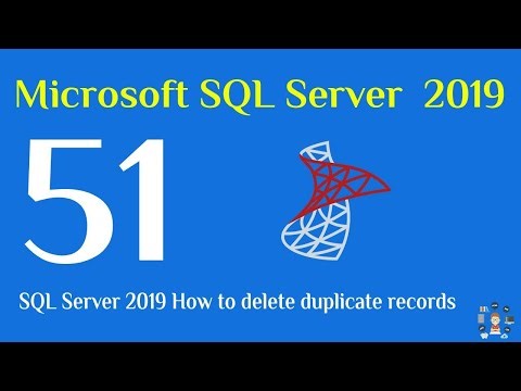 51- SQL Server 2019 How to delete duplicate records with cte