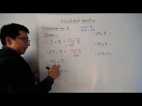 Operational skill - Multiplication by 5 - Odd numbers