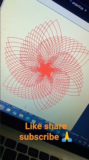 Flowers using python #virl #explorepage #virlshort #viralvideo #shortvideo #shortsviral #codinglife