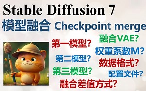 【SD入门7】超简单的模型训练方法 "模型融合"功能详解 | AI绘图、Stable Diffusion、Checkpoint Merge