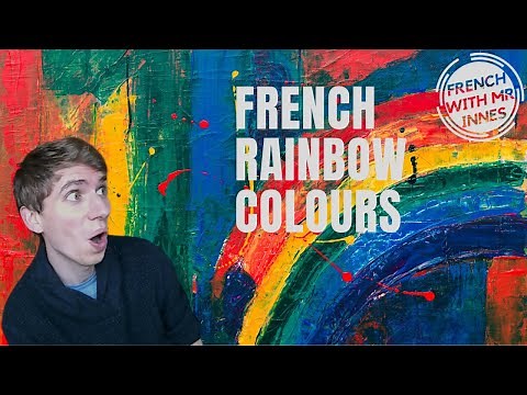 RAINBOW COLOURS // Learn French Basics Day 7 - for beginners and kids
