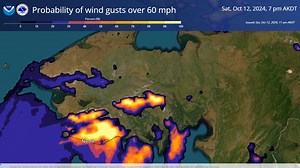 5.4K views · 32 reactions | Sustained winds up to 40 mph and gusts up to 65 mph are expected within the high wind warning covering the southern and western portions of the Seward Peninsula. #akwx | US National Weather Service Fairbanks Alaska | Facebook