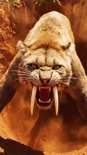 3.7 Million Years Ago: How Cavemen Trapped the Saber-Toothed Tiger! #earlyhumans #sabertoothtiger