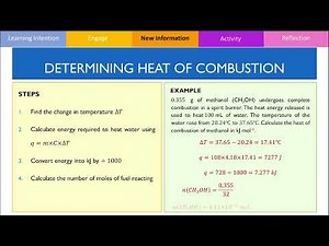 Calorimetry and Finding the Heat of Combustion