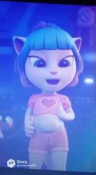 talking Angela tummy rumble (sora ai style)