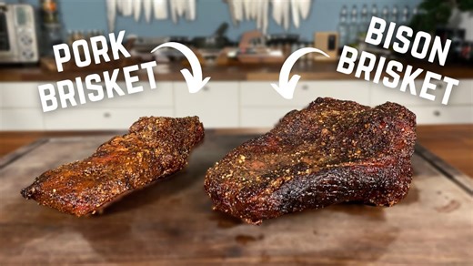 Pork brisket vs bison brisket