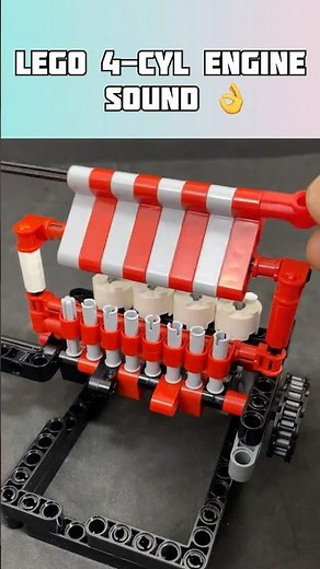 LEGO Engine 4 Cylinder Mechanism #lego #legotechnic #engine #cylinder
