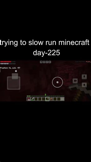 trying to slow run minecraft | day-225