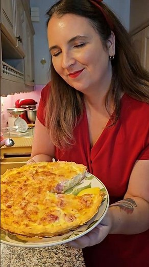 home made quiche met prei, ham en kaas 🥰 recept in comments