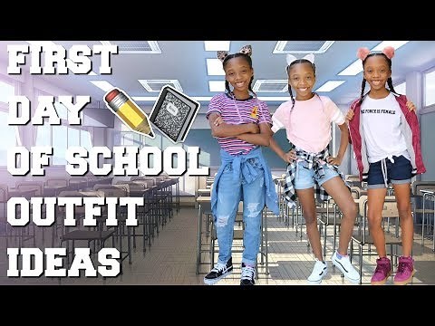 First Day Of School Outfit Ideas 2018. Back To School Look book.