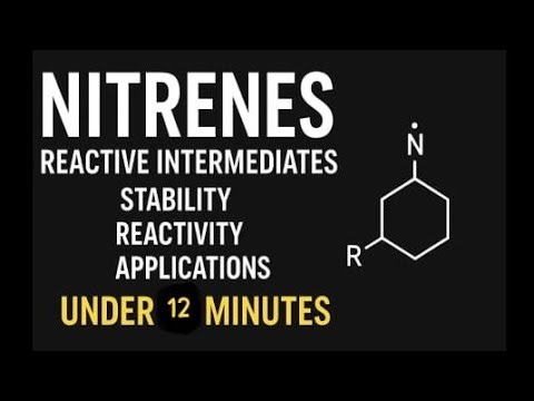 Nitrenes || Reactive Intermediates || Reactive Intermediates, Stability, Reactivity & Applications