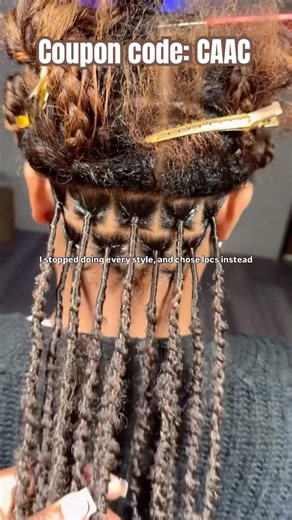Wrapping Locs🤩Healthy Natural Hair Growth | Brown Color Hair Extension Install Ft.#ulahair