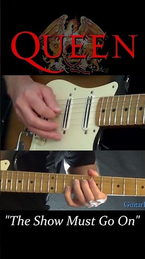The Show Must Go On Instrumental Guitar Solo - Queen
