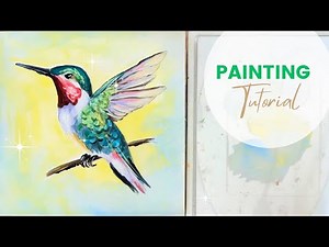 How to Paint a Realistic Hummingbird with Acrylics | Step-by-Step Tutorial