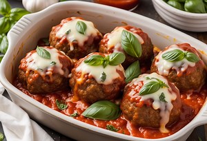 Cheesy Keto Mozzarella Meatball Magic