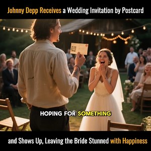 16K views · 1.2K reactions | Johnny Depp Receives a Wedding Invitation by Postcard — and Shows Up, Leaving the Bride Stunned with Happiness #johnnydepp | Kenna McClellan | Facebook
