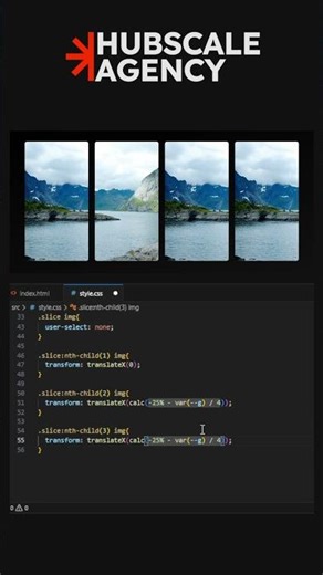 Split Image Layout with HTML & CSS 🔥 | Smooth Animation