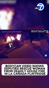 4K views · 48 reactions | New bodycam video captured the heroic actions of Los Angeles County sheriff's deputies who rescued one of the victims in a deadly house fire in La Cañada Flintridge. https://abc7.la/49jH5XR | ABC7 | Facebook